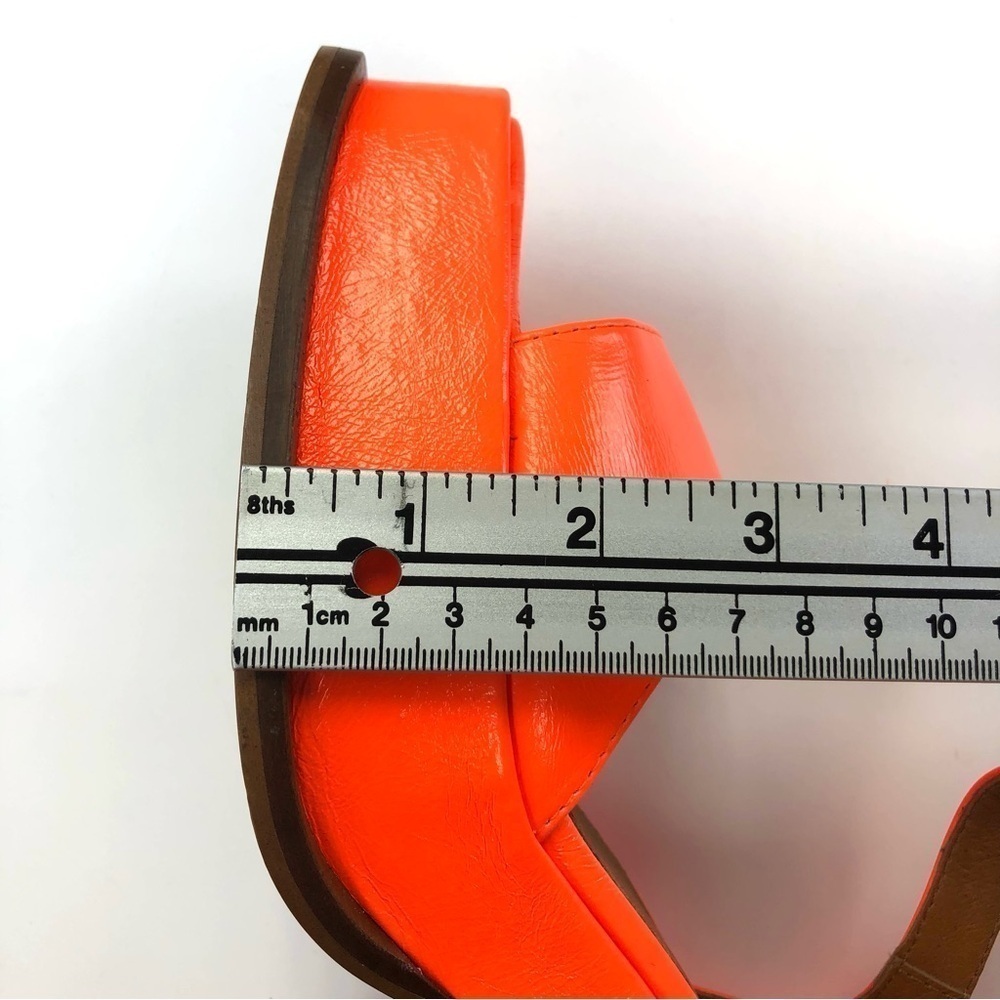 L’Intervalle neon orange platform sandal Size 39 Valtos Mod 70s Disco - Picture 7 of 14